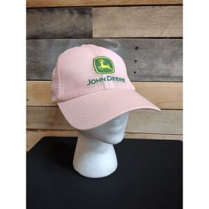 John Deere Pink Snapback Trucker's Cap Hat